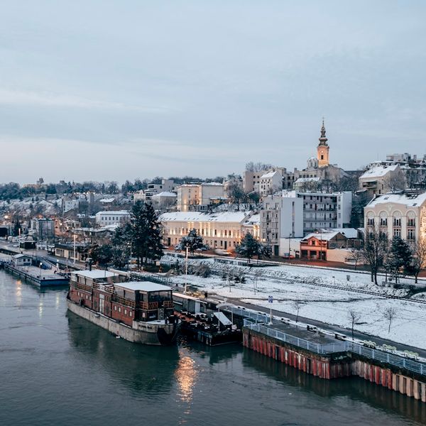 Beograd na Savi — pogled iz vazduha